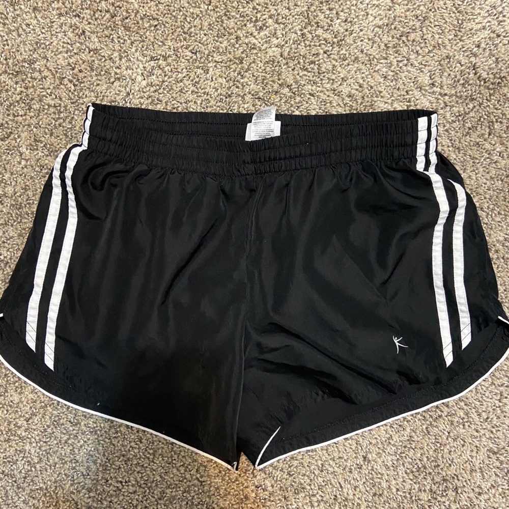 Black athletic shorts